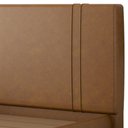 Ver imagem 4 de Cama Casal Flutuante com Cabeceira 140cm Astra S04 Couríssimo Caramelo - Lyam Decor