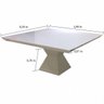 Mesa de Jantar Resina Cor Off White Modelo Alba 1,80x0,90 - 3
