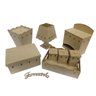 Kit Bebe Higiene Madeira MDF Cru Com Farmacinha Passa Fita 8 Peças - 1