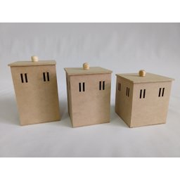 Kit Bebe Higiene Madeira MDF Cru Com Farmacinha Passa Fita 8 Peças - 7