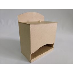 Kit Bebe Higiene Madeira Mdf Cru 7 peças Liso - 5
