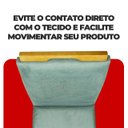 Ver imagem 4 de Kit 8 Cadeira de Jantar Emily Estofada Veludo Cinza Pé de Madeira Castanho - Arkell