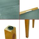 Ver imagem 7 de Kit 8 Cadeira de Jantar Emily Estofada Veludo Cinza Pé de Madeira Castanho - Arkell