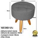 Ver mais imagens de Jogo Conforto 1 Namoradeira 2 Poltronas com 1 Puff Resistente para Sala de Estar Luxo Recepção
