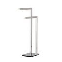 Ver imagem 2 de Toalheiro Duplo Pia Bancada Lavabo Porta Toalhas 32cm Banheiro Aço Inox Polido Linha Larissa Stainle