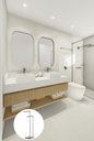 Ver imagem 3 de Toalheiro Duplo Pia Bancada Lavabo Porta Toalhas 32cm Banheiro Aço Inox Polido Linha Larissa Stainle