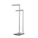 Ver imagem 1 de Toalheiro Duplo Pia Bancada Lavabo Porta Toalhas 32cm Banheiro Aço Inox Polido Linha Larissa Stainle
