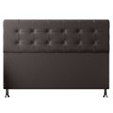 Ver imagem 1 de Cabeceira King 1,95m Atenas Suede Marrom - Pallazio