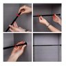 Tubo Extensível Multiuso Preto Cortina Armário 60 a 90cm - 5