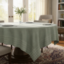 Ver mais imagens de Toalha de Mesa Viena 10 Lugares Algodão 1,40 x 3,00 m Verde Santa Sofia
