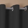 Cortina para Sala ou Quarto 5,00x2,80m Blackout Tecico para Varão de 4 Metros - Preto - 3