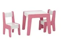 Ver imagem 2 de Conjunto de Mesa Infantil com 2 Cadeiras Mdf Diana Rosa e Branco