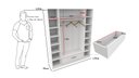 Ver imagem 2 de Armário Colmeia+cabideiro (closet,lojas, Roupas, Expositor)