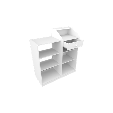 Balcão Caixa Vitrine (prateleira, Pet, Loja, Expositor, Atendimento)