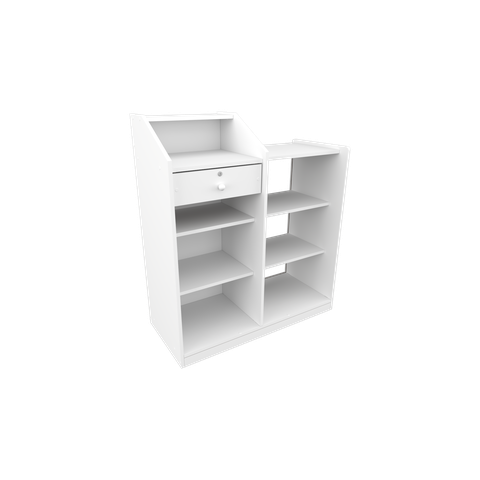Balcão Caixa Vitrine Esquerdo (prateleira, Pet, Loja, Expositor, Atendimento)