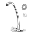 Ver imagem 4 de Torneira Cozinha Parede Bica Móvel ABS Cromado 1068 C-25:Prateado