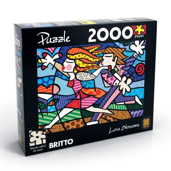 Puzzle 2000 peças Romero Britto - Love Blossoms - 1