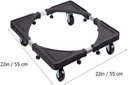 Ver imagem 3 de Suporte Móvel de Roda Base Arruela Base de Geladeira com Rodas Máquina de Lavar Roupa Carrinho Máqui