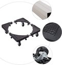 Ver imagem 2 de Suporte Móvel de Roda Base Arruela Base de Geladeira com Rodas Máquina de Lavar Roupa Carrinho Máqui