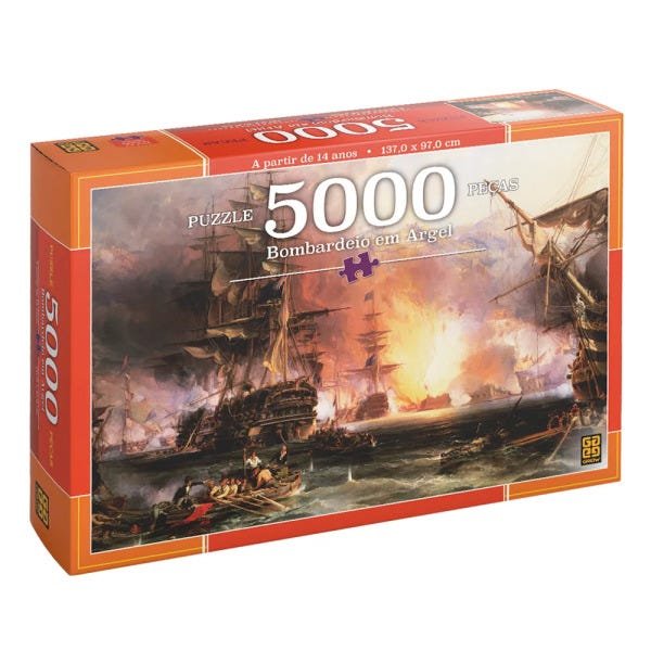 Puzzle 5000 peças Bombardeio em Argel - 1