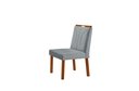 Ver imagem 3 de Conjunto Sala de Jantar Mesa Floripa Madeira Maciça 90x90cm Tampo Quadrado Vidro Preto com 4 Cadeira