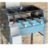 Churrasqueira Inox Giratória 4 Espetos Tamanho 55x41 Com Kit Giratório Rodinhas e Puxador - 5