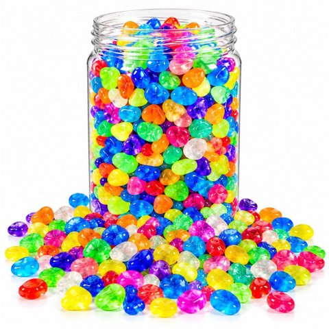 Kit 50 Pedras Luminosas Fossa e Aquário Jardim Brilha no Escuro:Roxo