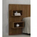 Ver imagem 1 de Mesa de Cabeceira Painel com 2 Nichos Premium Rufato