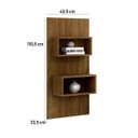 Ver imagem 3 de Mesa de Cabeceira Painel com 2 Nichos Premium Rufato