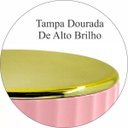 Ver imagem 7 de Kit Banheiro Groove 5 Peças Lixeira Porta Escovas Lavabo Luxo - Rosa Claro