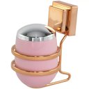 Ver imagem 1 de Suporte Porta Algodão Cotonete Fixação Ventosa Rose Gold - Rosa Claro