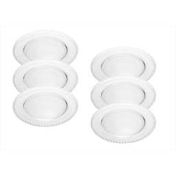 Jogo 6 Sousplat de Cristal Pearl 31,5cm - Wolff - 5