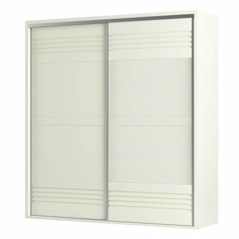 Roupeiro Menfis 2 Portas Cor Freijo Off White 223cm - 66707
