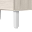 Ver imagem 6 de Balcão com Tampo 2 Portas MDF 60 cm Kali 1222022 Bianco Toq Nicioli
