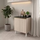 Ver imagem 7 de Balcão com Tampo 2 Portas MDF 60 cm Kali 1222022 Bianco Toq Nicioli
