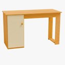 Ver imagem 1 de Mesa de Computador Curitiba Nature com Off White - Moveisaqui