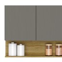 Ver imagem 6 de Armario Aereo 3 Portas 120cm 2959 Gris KTP