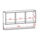Ver imagem 4 de Armario Aereo 3 Portas 120cm 2959 Gris KTP