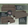 Sofá-Cama 4 Lugares Casal Net Allegro Assento Retrátil Bege 2,10M (L) - 5