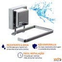 Ver imagem 2 de Suporte Porta Papel Higiênico Piatina Fixação Ventosa Cromado