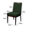 Cadeira para Sala de Jantar Madeira Maciça Linho Carol Amo Móveis:Chumbo - 10