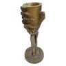 Porta Vela Dourado Mão Caveira Castiçal Esqueleto Candelabro - 2