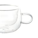 Ver imagem 3 de Kit 2 Xícaras Vidro Borossilicato Parede Dupla Chá 240ml