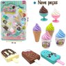 Kit Cozinha Infantil Sorvet Sobremesa Comidinha Brinquedo - 3