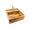 Cuba Apoio Madeira Retangular Madeira Teca 15x46x44cm Primewood - 2