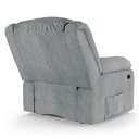 Ver imagem 3 de Poltrona do Papai Reclinável Melim Elétrica Led Massagem Linho Cinza Fh1