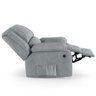 Poltrona do Papai Reclinável Melim Elétrica Led Massagem Linho Cinza Fh1 - 4