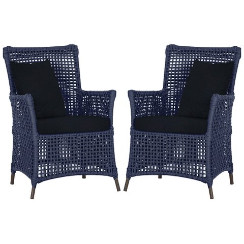Poltronas Igapó Alumínio Micro Pintura Marrom Corda Náutica Estofado 12
