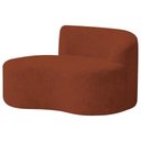 Ver imagem 3 de Sofá Curvo Malta 1 Lugar Compacto Moderno Luxo Bouclé Terracota