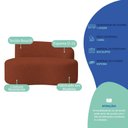 Ver imagem 7 de Sofá Curvo Malta 1 Lugar Compacto Moderno Luxo Bouclé Terracota